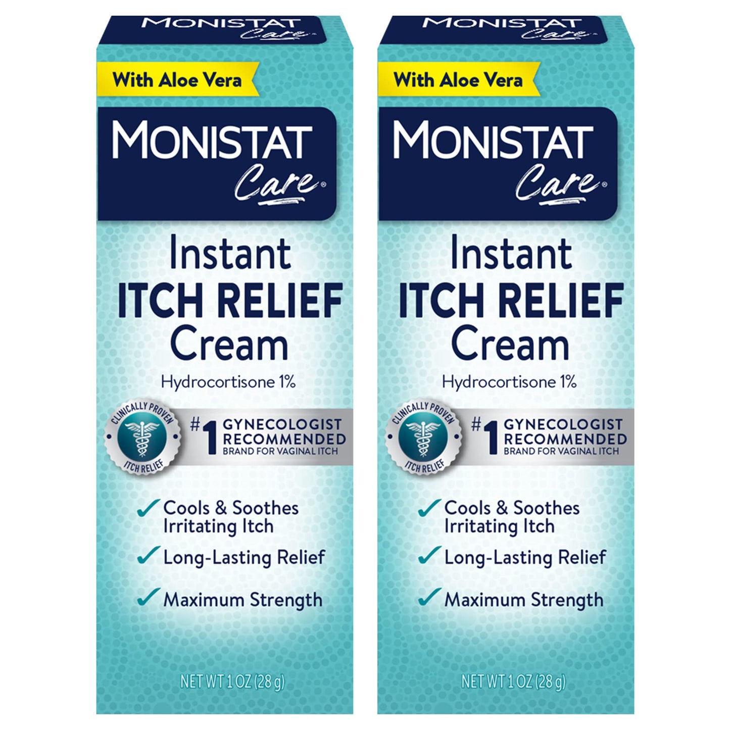 2 Pack Monistat Maximum Strength Itch Relief Cream