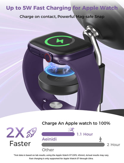 3 in 1 Wireless Charging Station for Apple Devices