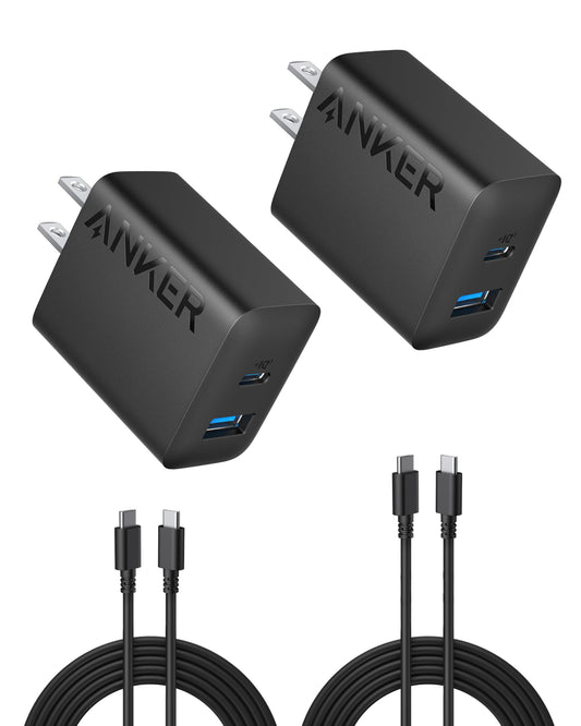 2-Pack Anker 20W Fast USB C Charger