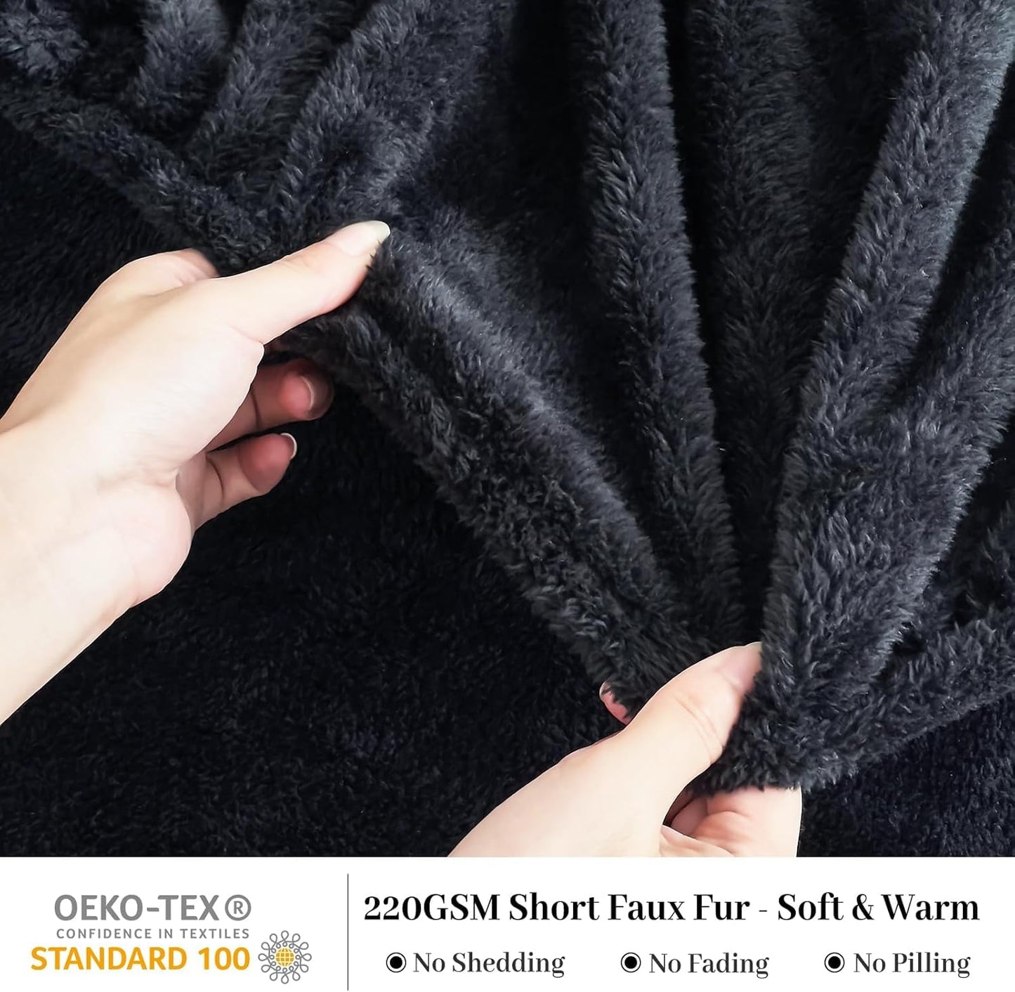 YIYEA Faux Fur Pillow Cases Set of 2