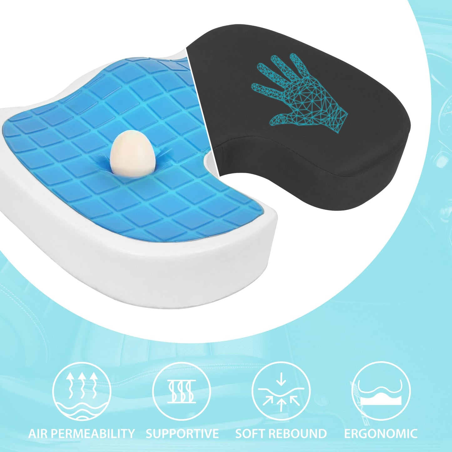 Memory Foam Seat Cushion for Pain Relief
