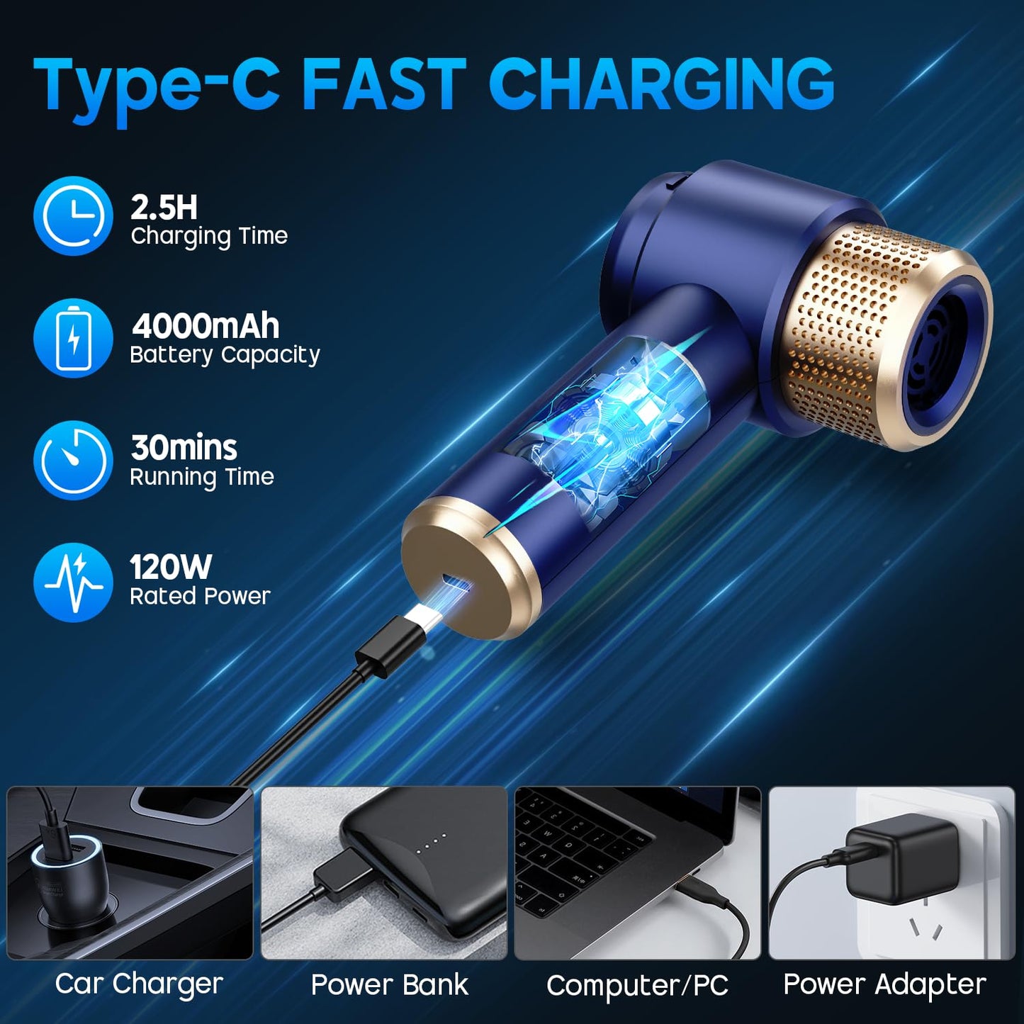 Cordless Handheld Vacuum Cleaner by JONYJ