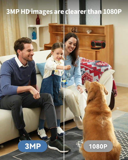 2K PTZ Indoor Baby and Pet Camera