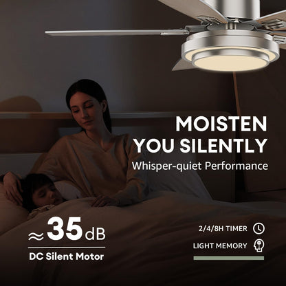 42 Inch Ceiling Fan with Lights and Remote