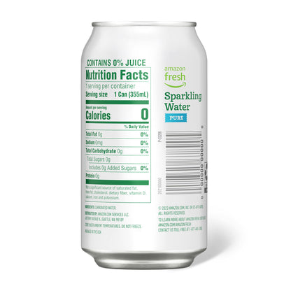 Amazon Fresh Sparkling Water, 12 Fl Oz Cans