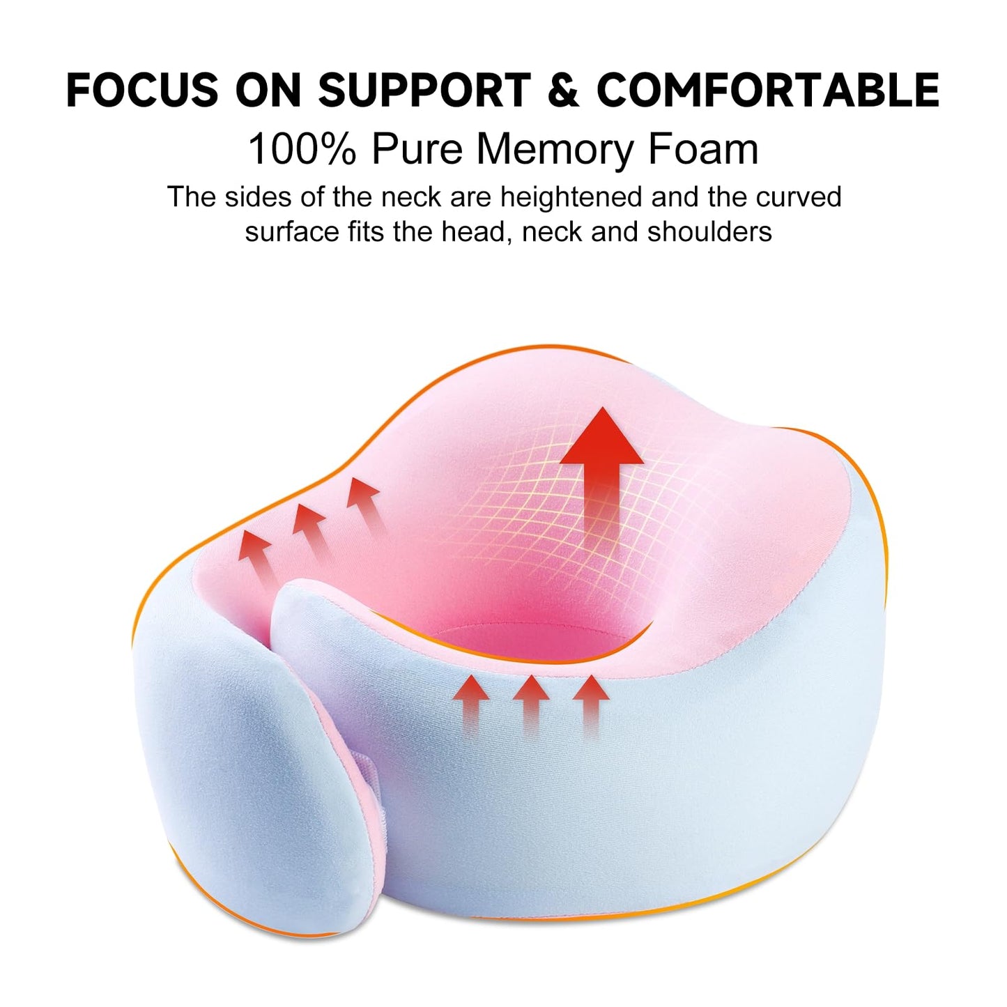 360° Memory Foam Travel Neck Pillow by Mrsdry
