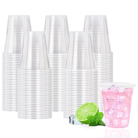 BYSNOW 300 Count Clear Plastic Cups for Beverages