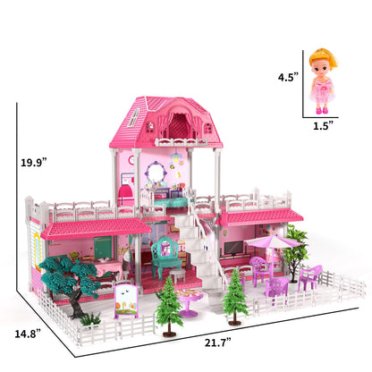 Lucky Doug Building Toys for 3 4 5 6 7 Years Old Girls Toddlers Kids, DIY STEM Building Toys for Girls Kids, Pretend Play Toys