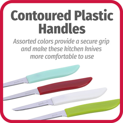 4-Pack GoodCook Paring Knife Set for Kitchen