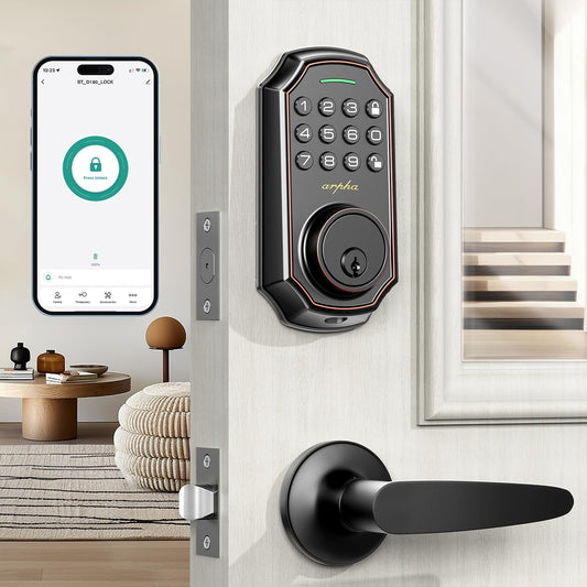 Bluetooth Smart Keyless Entry Door Lock Set