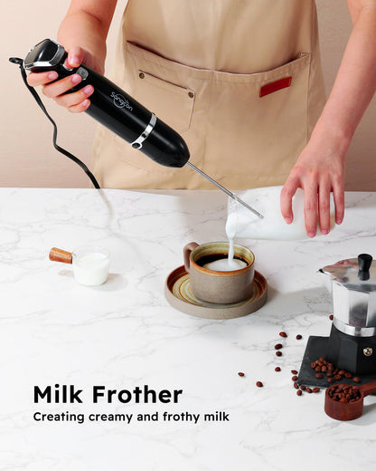 6-in-1 Immersion Blender with Chopper & Whisk