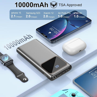 10000mAh Portable Charger with Fast Charging