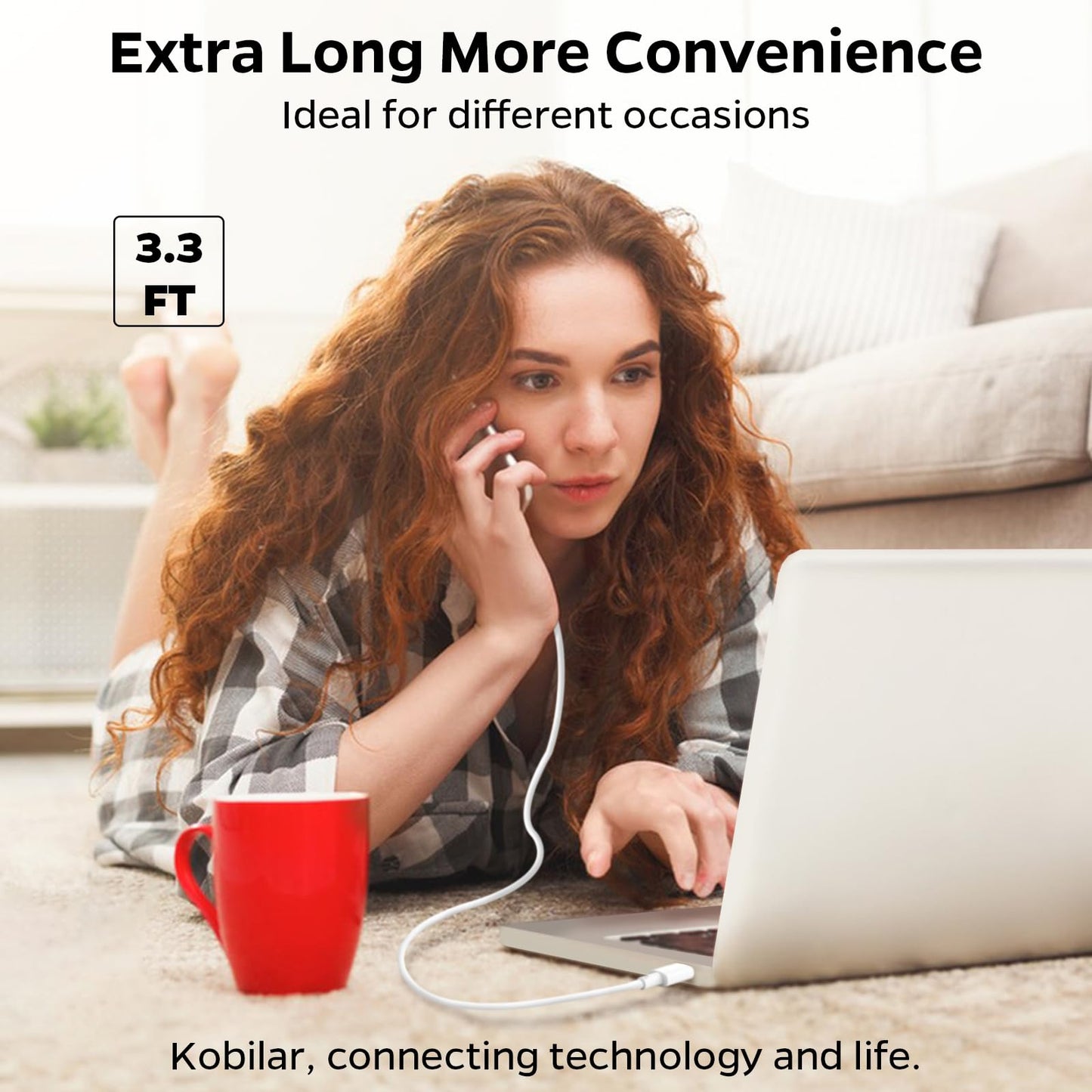 Kobilar USB C to USB C 65W [5-pack,3ft],USB C charging cable for iPhone 15 charging cord, MacBook Pro, iPad Pro Air, Mini 6, Google Pixel, Samsung Galaxy S23,Switch-USB C Cable to USB C