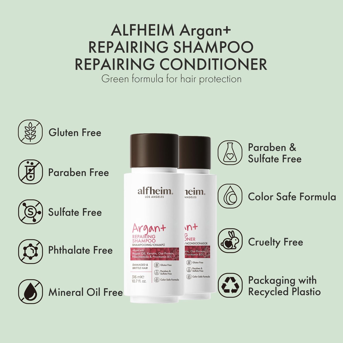 Argan Repair Shampoo & Conditioner Set 10.7oz