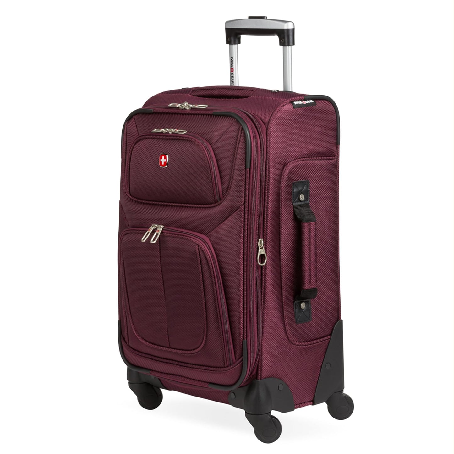 SwissGear Expandable 21-Inch Carry-On Luggage, Merlot