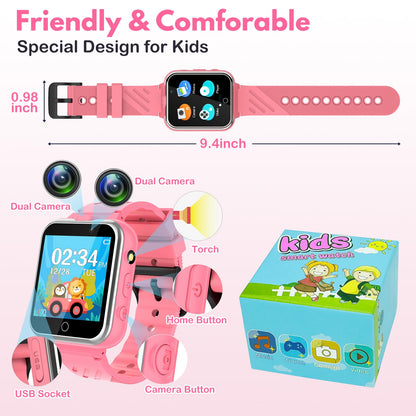 Kids Smart Watch with Games and Dual Camera