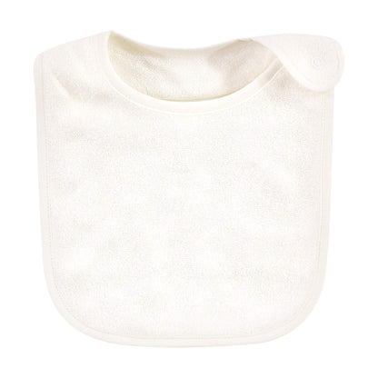 Hudson Baby Soft Bamboo Terry Bibs, Neutral