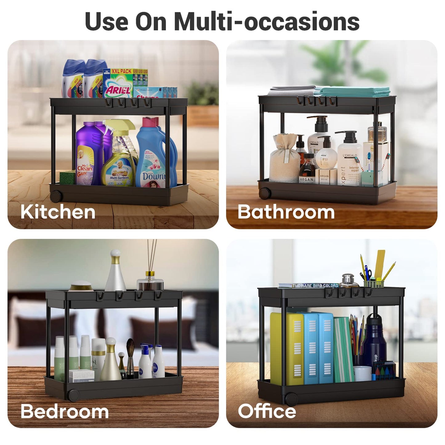 Under Sink Organizer 2-Tier Storage Shelf