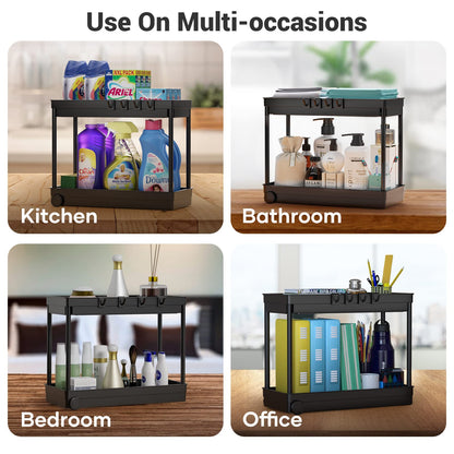Under Sink Organizer 2-Tier Storage Shelf