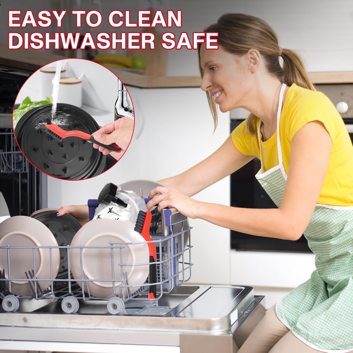 Latest Chicken Shredder Tool Twist - Portable 8 Inches Meat Shredder Tool Twist With Cleaning Brush, Visible Shredded Chicken Tool Chicken Breast Shredder, Ergonomic Handle, Dishwasher Safe, Anti-Slip