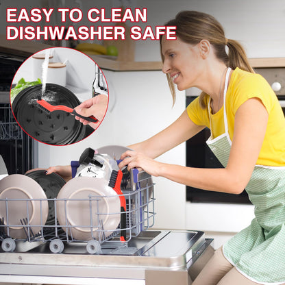 Latest Chicken Shredder Tool Twist - Portable 8 Inches Meat Shredder Tool Twist With Cleaning Brush, Visible Shredded Chicken Tool Chicken Breast Shredder, Ergonomic Handle, Dishwasher Safe, Anti-Slip