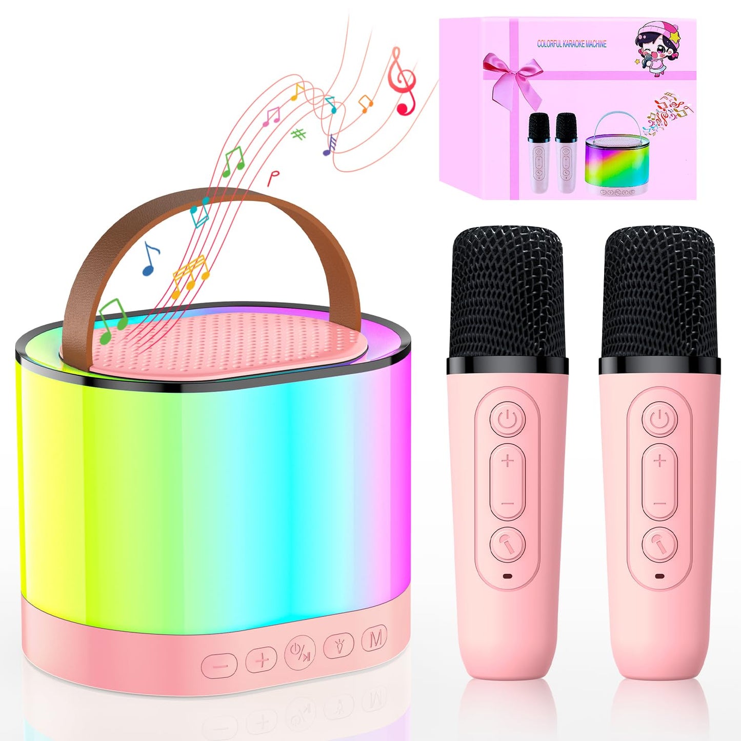 Karaoke Machine for Kids with 2 Microphones