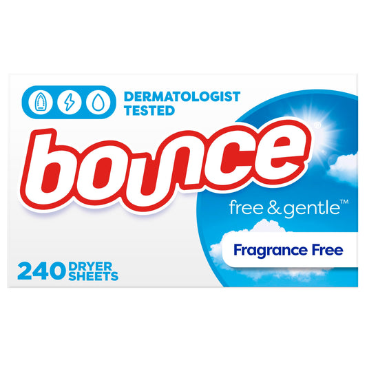Bounce Unscented Dryer Sheets, 240 Count