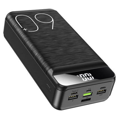 POIYTL Power Bank 60000mAh 22.5W Fast Charging Portable Charger USB-C Quick Charge with 4 Outputs & 3 Inputs LED Display Huge Capacity External Battery Pack for Most Electronic Devices on The Market