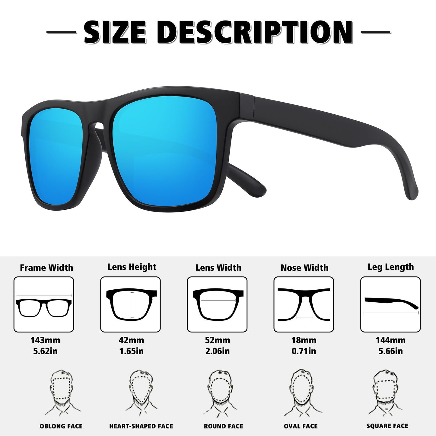 Polarized Sunglasses for Men and Women