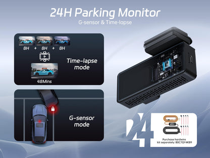 2.5K Dash Cam with Night Vision and WiFi
