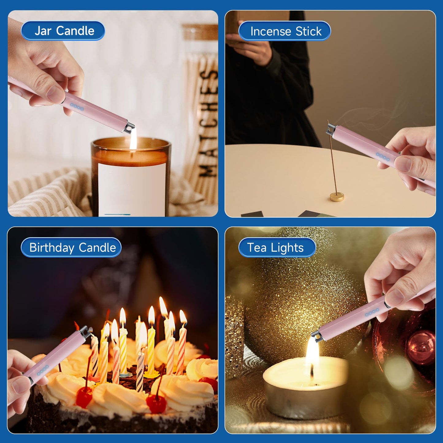 TOPKAY Rechargeable Plasma Arc Candle Lighter