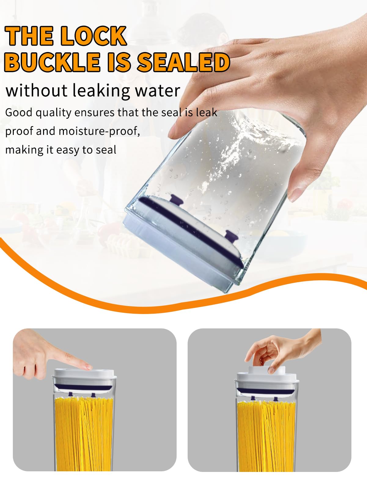 Sunbaba 6-Piece Airtight Food Storage Containers