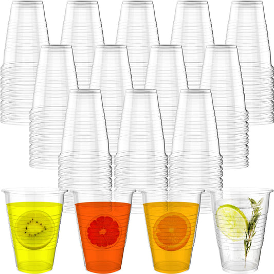 16 oz Clear Disposable Party Cups - 120 Pcs