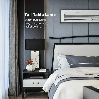 24" Dimmable Touch Table Lamps with USB Ports