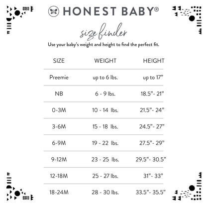 HonestBaby Multipack Sleeveless and Cami Bodysuits One-Piece 100% Organic Cotton for Infant Baby Boys, Girls, Unisex, Pattern Play, 3-6 Months