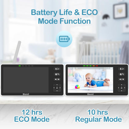 5.5" HD Baby Monitor with Night Vision
