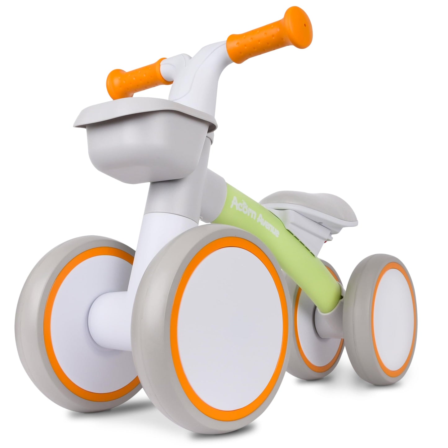 Toddler Balance Bike with Adjustable Seat and Basket