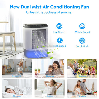 Portable Air Cooler with 900ml Water Tank