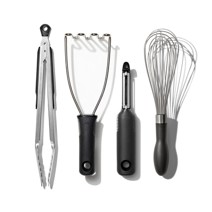 OXO 4-Piece Stainless Steel Kitchen Gadget Set