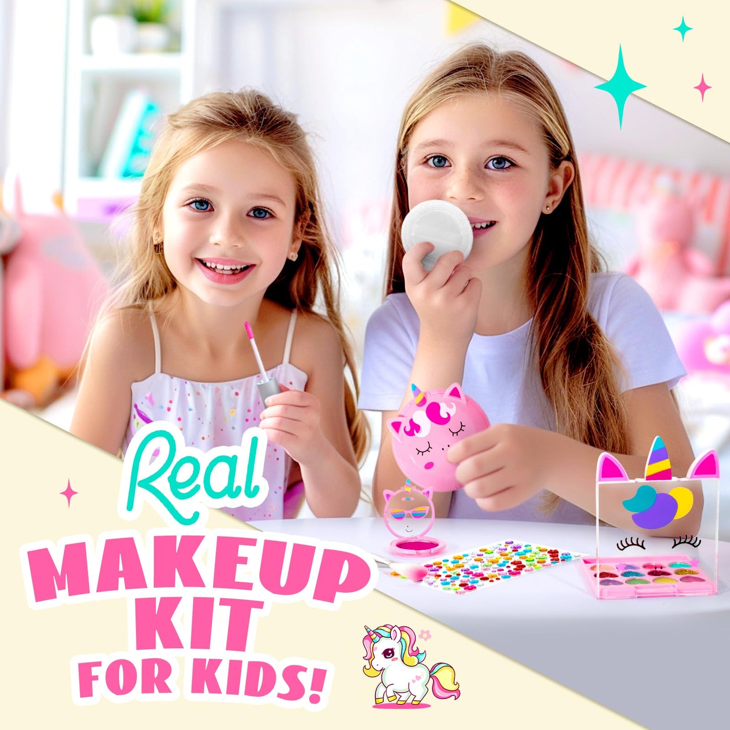 Kids Washable Makeup Kit with Coin Purse