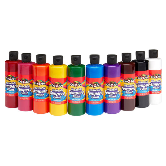 Cra-Z-Art 10ct Washable Tempera Paint Set