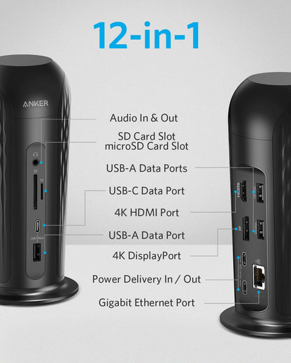 Anker 12-in-1 USB-C Docking Station with HDMI