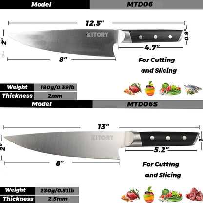 Kitory 8" Japanese Gyuto Chef Knife - Ergonomic