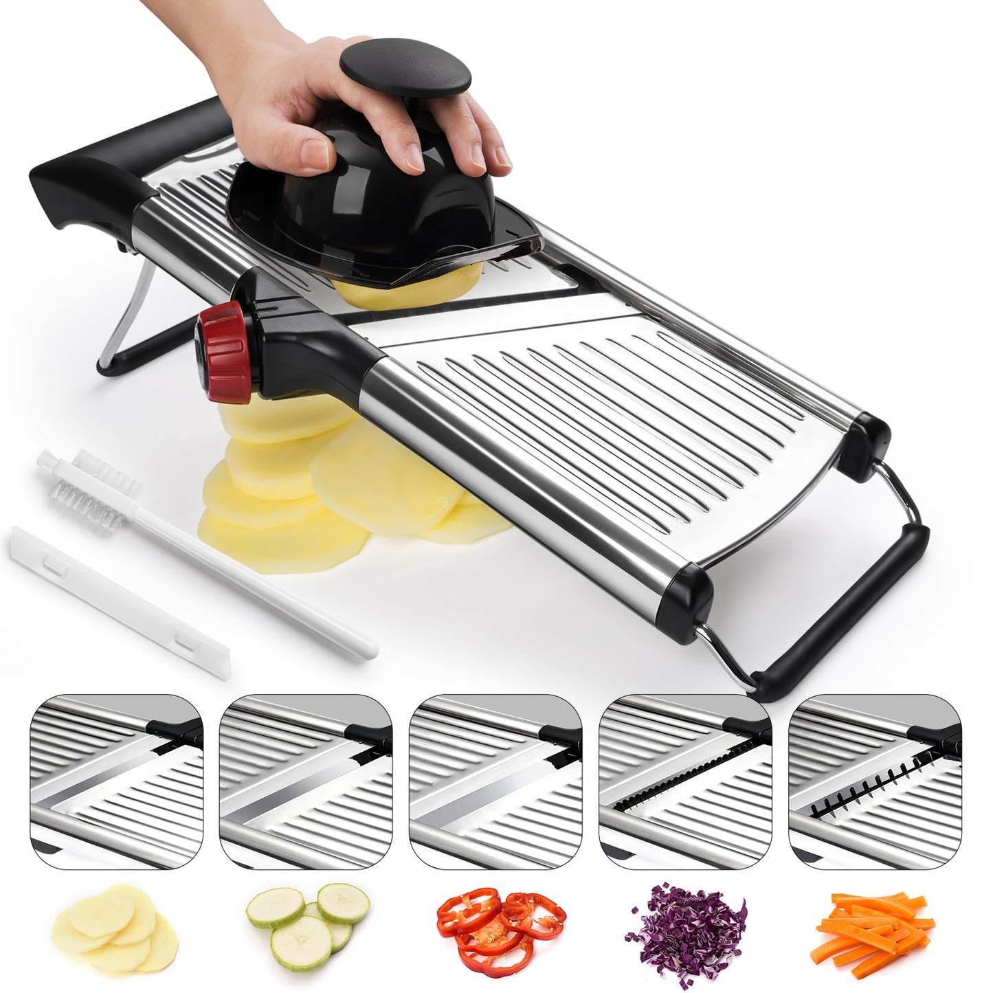 Adjustable Stainless Steel Mandoline Slicer for Vegetables