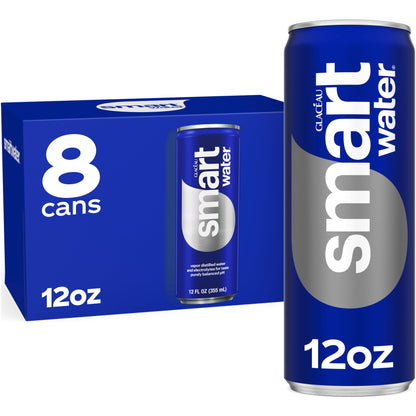 12oz Smartwater Aluminum Can 8-Pack