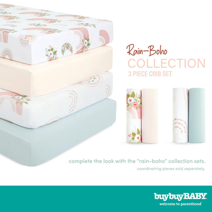 Evolur 3-Piece Crib Bedding Set, Machine Washable