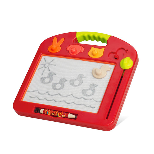 Magnetic Drawing Board with 4 Animal Stamps