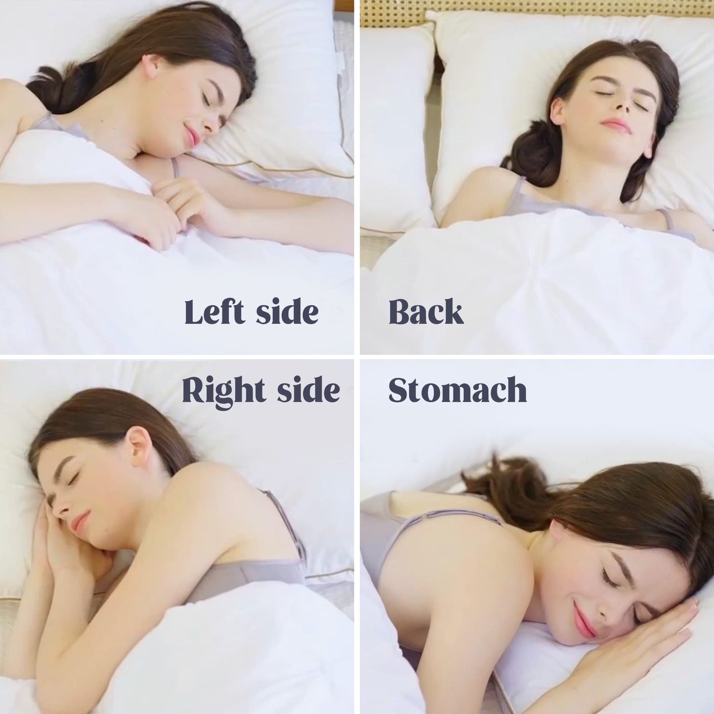 puredown Goose Down Medium Firm Pillows 2-Pack