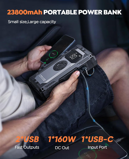 TREKURE 8-in-1 Jump Starter and Air Compressor