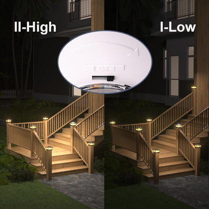 Get 2 for the Price of 1 Solar Post Cap Lights with Edison Bulbs